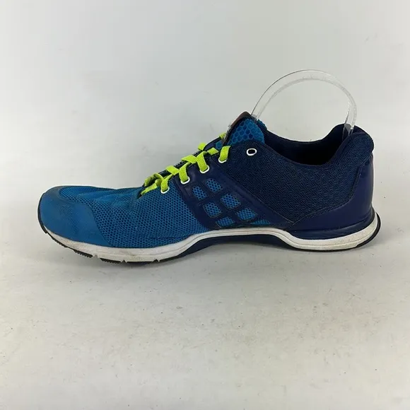 Reebok blue white yellow CrossFit athletic training shoes us mens size 10