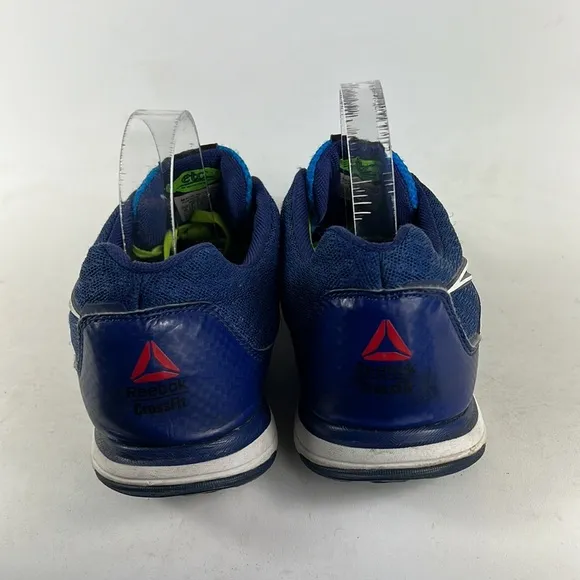 Reebok blue white yellow CrossFit athletic training shoes us mens size 10