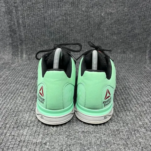 Reebok CrossFit CF74 Powerbax Weightlifting Shoes Black‎ Green Mint Mens Size 7