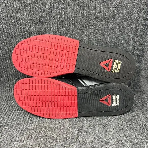 Reebok CrossFit Lifter 2.0 Trainer Gym Shoes Black Grey Red Mens Size 12 M48558