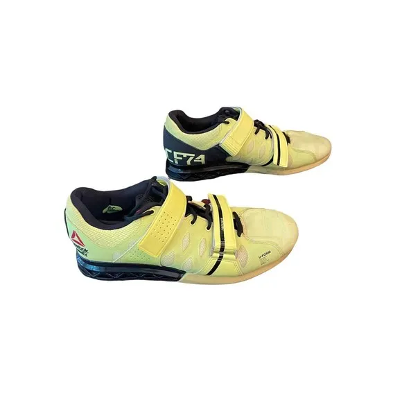 Reebok CrossFit Lifter Plus 2.0 CF74 Training Shoes Yellow Mens Size 8.5