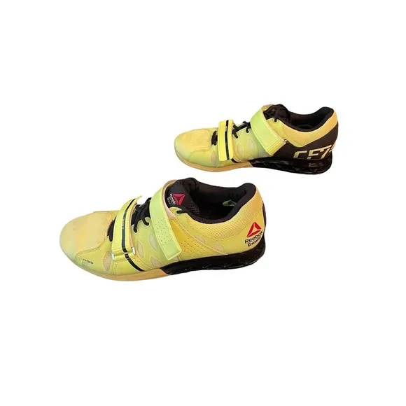 Reebok CrossFit Lifter Plus 2.0 CF74 Training Shoes Yellow Mens Size 8.5