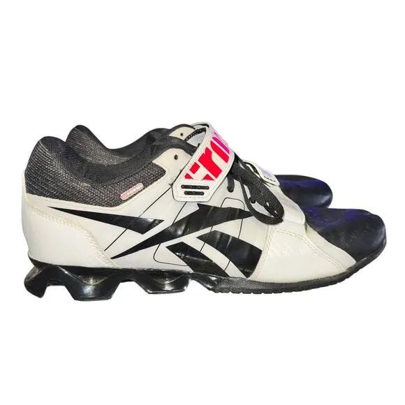 Reebok Crossfit Lifter Plus 2.0 Lifting Shoes Mens Size 12 Black White Red UForm