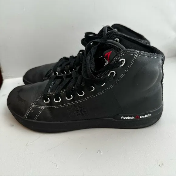 Reebok CrossFit Lite TR High Top Sneakers/Woman’s 8.5 Black Gym Shoes