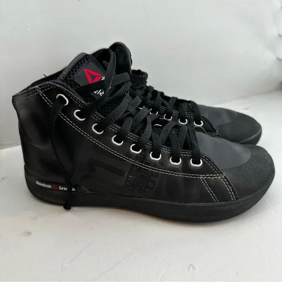 Reebok CrossFit Lite TR High Top Sneakers/Woman’s 8.5 Black Gym Shoes