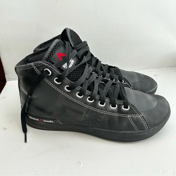 Reebok CrossFit Lite TR High Top Sneakers/Woman’s 8.5 Black Gym Shoes
