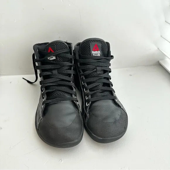 Reebok CrossFit Lite TR High Top Sneakers/Woman’s 8.5 Black Gym Shoes