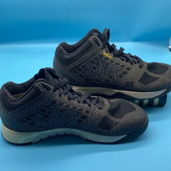 Reebok Crossfit Nano 5.0 V67614 Black/Gravel Kevlar Training Shoes! Size 7