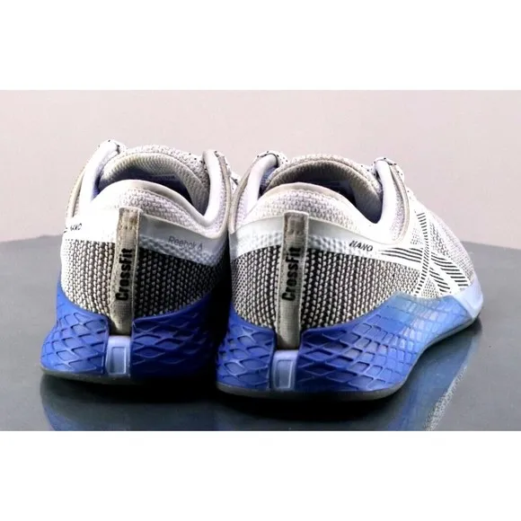 Reebok Crossfit Nano Women's Trainers Shoes Size 7.5 Gray White Blue 1Y3001