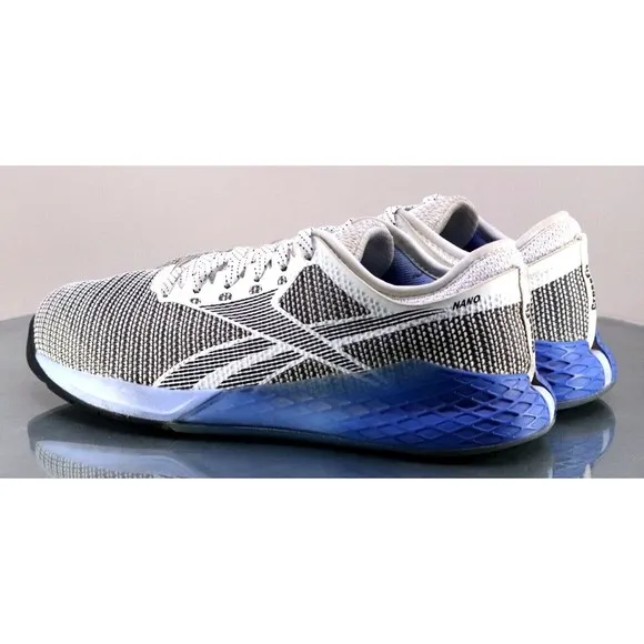 Reebok Crossfit Nano Women's Trainers Shoes Size 7.5 Gray White Blue 1Y3001