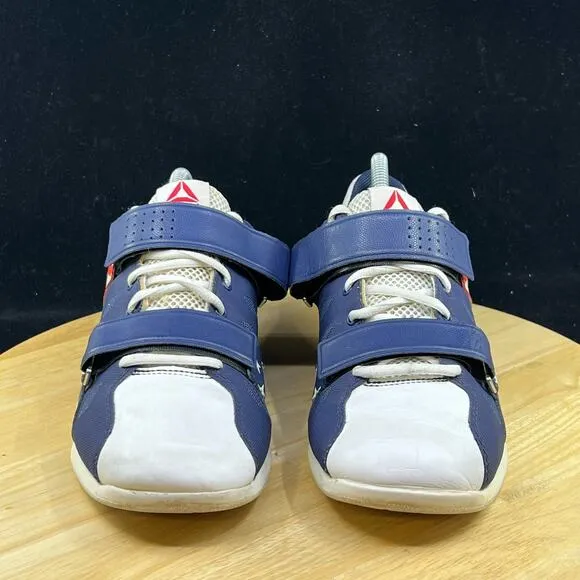 Reebok Crossfit USA Red/Blue Weightlifting Shoes Lifter US Wmns Sz 9