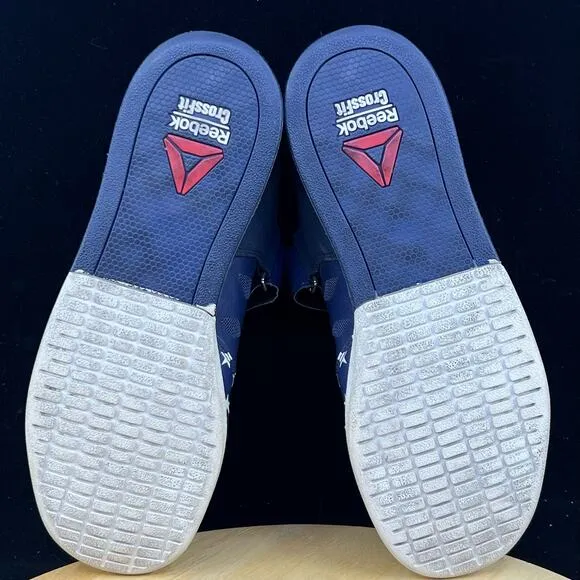 Reebok Crossfit USA Red/Blue Weightlifting Shoes Lifter US Wmns Sz 9