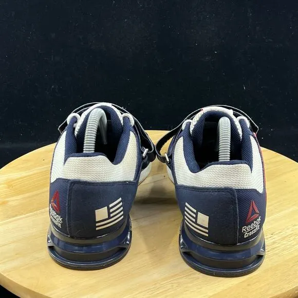 Reebok Crossfit USA Red/Blue Weightlifting Shoes Lifter US Wmns Sz 9