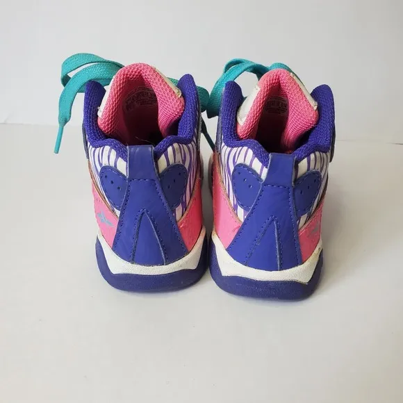 REEBOK KAMIKAZE MID ALL-STAR PINK PURPLE BLUE toddler  SIZE 7 BASKETBALL SHOES