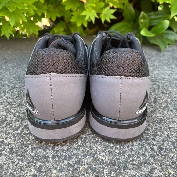 Reebok Lifter PR Crosstrainer Shoes Weightlifting BD2631 Mens 12.5 Gray Black