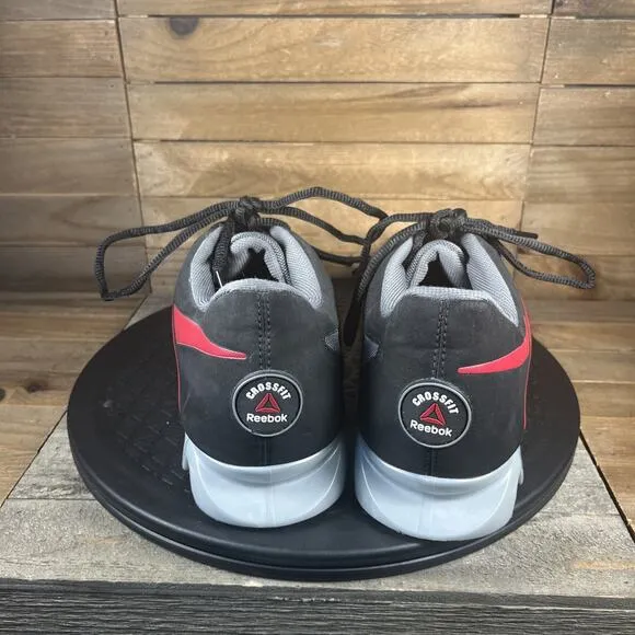 Reebok Mens Size 9.5 CrossFit Lifter U-Form Black Red Weightlifting Shoes