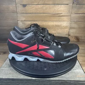 Reebok Mens Size 9.5 CrossFit Lifter U-Form Black Red Weightlifting Shoes