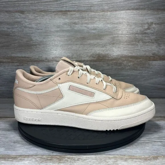 Reebok Men's x Madewell Collab Club 85 Ecru Chalk Athletic Sneakers Size 12