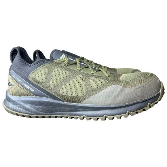 Reebok Men’s Trail Running Steel Toe Sage and Black Work Shoe 13W