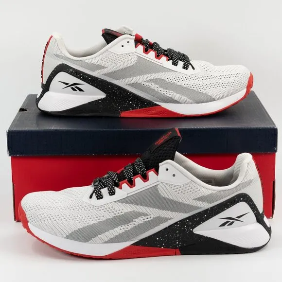 Reebok Nano X1 'White Black Vector Red' GY1970 Gym Training Crossfit Trainers