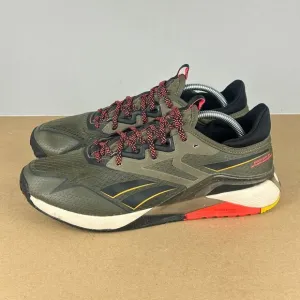 Reebok Nano X2 TR Adventure Crossfit Training Shoes Mens 10.5 Green Orange