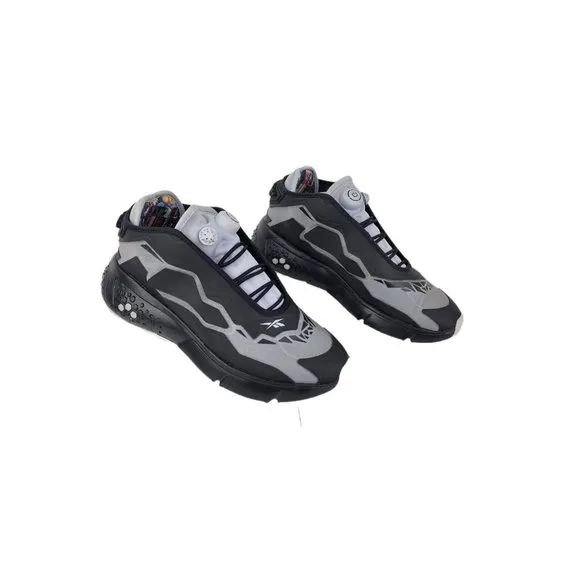 REEBOK Pumps MODEL F GLITCH PACK Black Pure Gray Shadow FX9310 B Grade Size 8