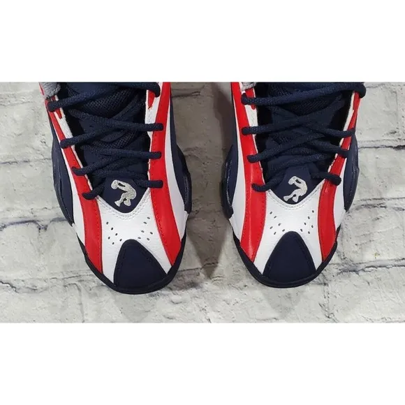 Reebok Shaqnosis USA Shaq Basketball Shoes Red Blue White FV2971 MENS SIZE 7.5