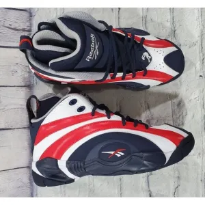 Reebok Shaqnosis USA Shaq Basketball Shoes Red Blue White FV2971 MENS SIZE 7.5