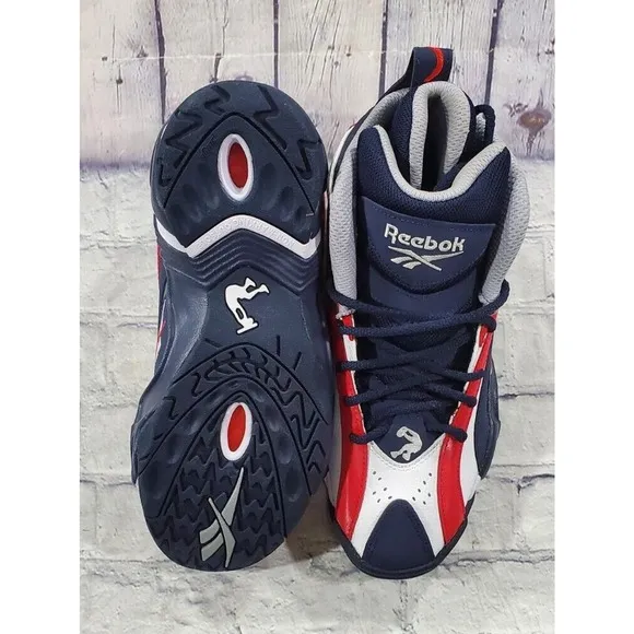 Reebok Shaqnosis USA Shaq Basketball Shoes Red Blue White FV2971 MENS SIZE 7.5