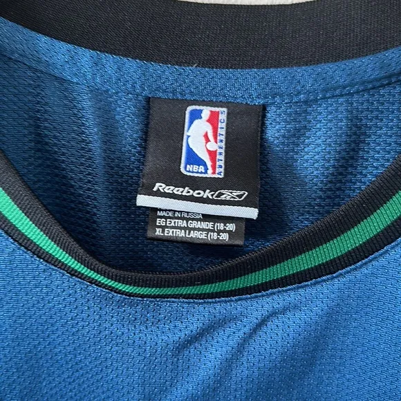 Reebok Timberwolves Youth XL Kevin Garnett Jersey NBA Blue/White