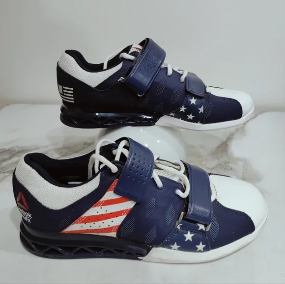 Reebok Women's Stars Stripes CrossFit Lifter Plus 2.0 Sneakers Training Shoes, 8