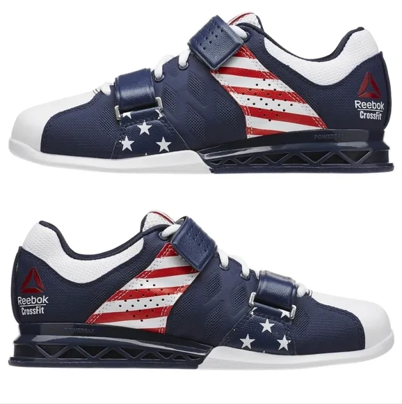 Reebok Women's Stars Stripes CrossFit Lifter Plus 2.0 Sneakers Training Shoes, 8