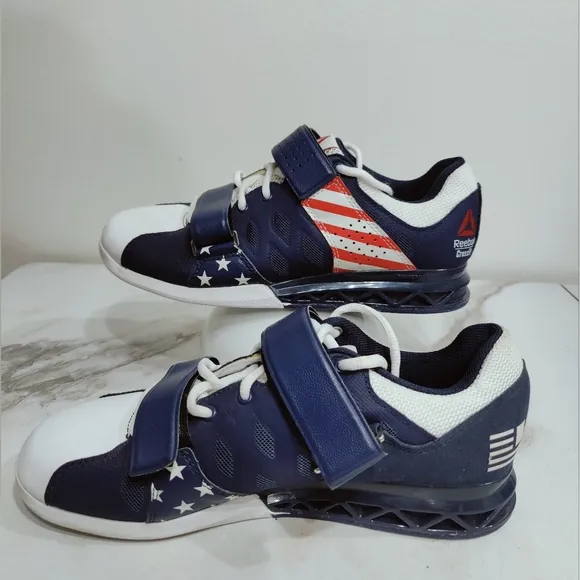 Reebok Women's Stars Stripes CrossFit Lifter Plus 2.0 Sneakers Training Shoes, 8