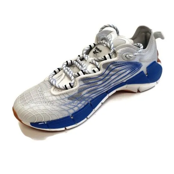 Reebok Zig Kinetica II Running Shoes Mens Size 4.5 Womens 6 FX3019 White Blue