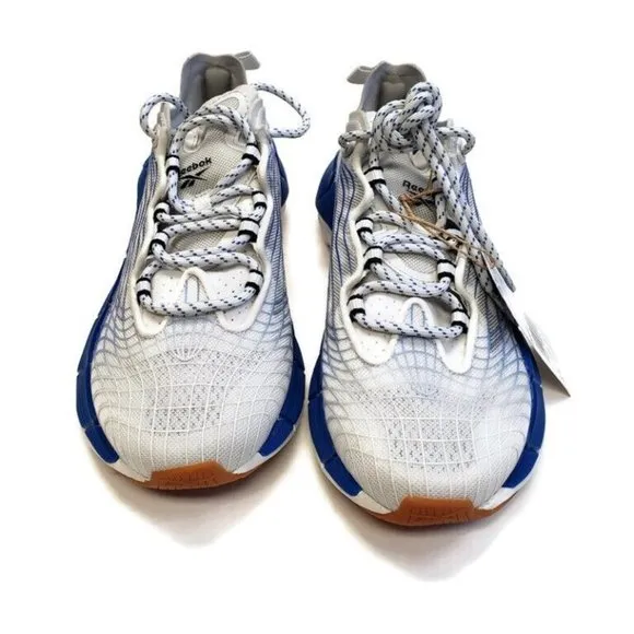 Reebok Zig Kinetica II Running Shoes Mens Size 4.5 Womens 6 FX3019 White Blue
