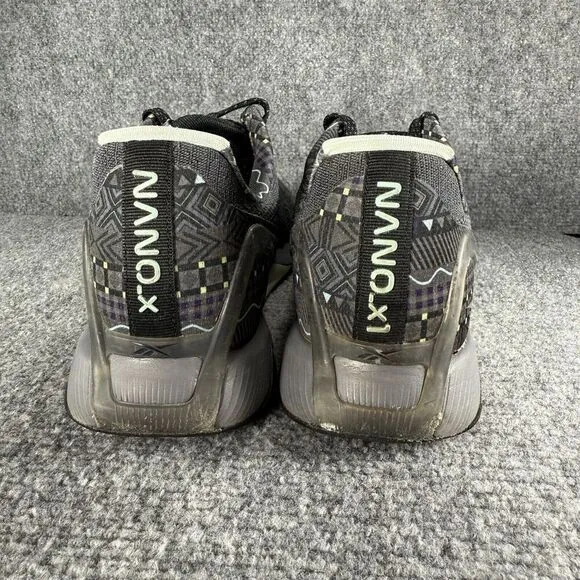 Reebok Nano X1 Lux Mens 12.5 Shoes Gray Training Crossfit Gym Lifting