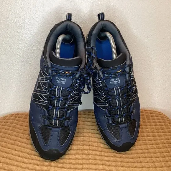 Regatta Samaris II Low Men's Sz 10 Waterproof Outdoor Hiking Walking Shoes Blue