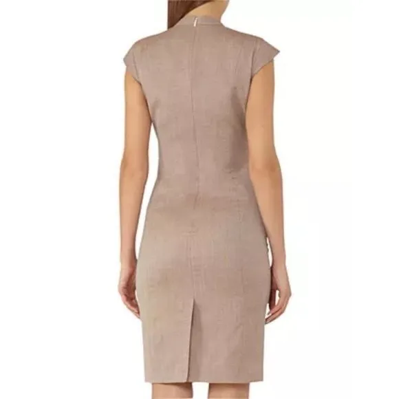 Reiss 'Turner' Dress Cap Sleeve V Neck Knee Length Professional Office Size 2