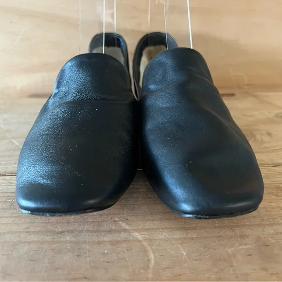 Repetto Daren Squared Toe Loafers in Black Leather size 36.5