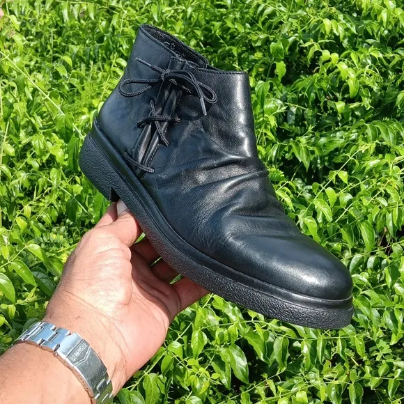 Rieker Genuine Leather Ankle Boot (Rubber Sole_)