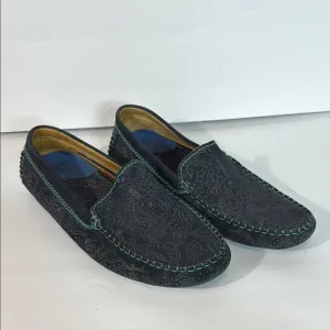 Robert Graham Men's Verrazano Black &amp; Teal Loafers