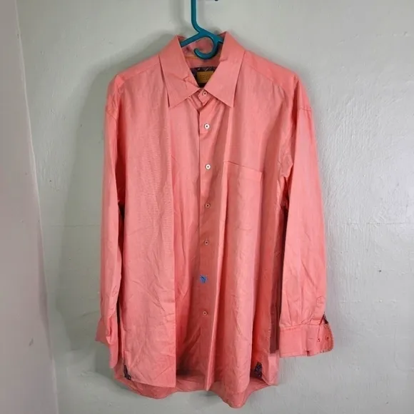 Robert Talbot Carmel Men's Button Down Size XL Long Sleeve Shirt