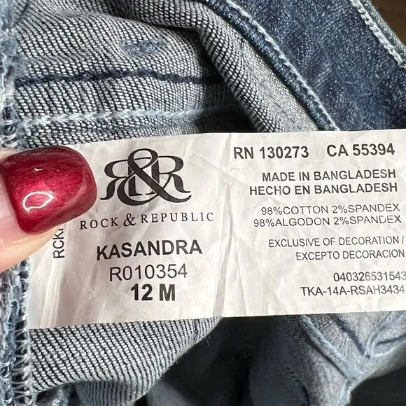 Rock &amp; Republic | NWT Kasandra Bootcut Jeans 12 M