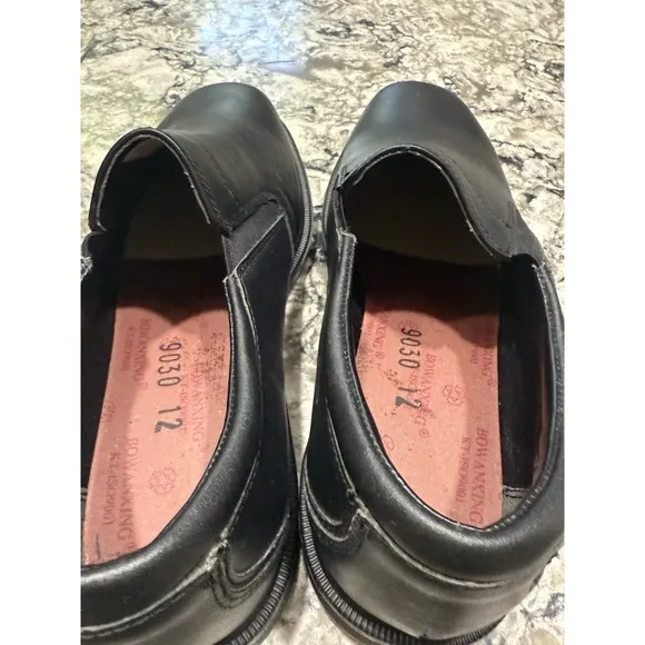 Rockport Shoes Mens Size 12 M Soft Toe Ontario Work Black Leather Slip-Resistant