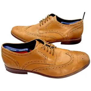 Rockport Walkability Oxford Shoes 13 Wingtip Brown Tan Leather Lite Comfortable