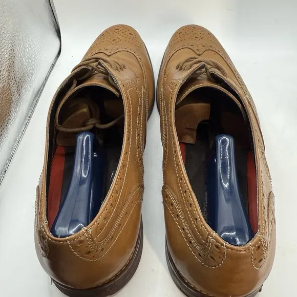 Rockport Walkability Oxford Shoes 13 Wingtip Brown Tan Leather Lite Comfortable