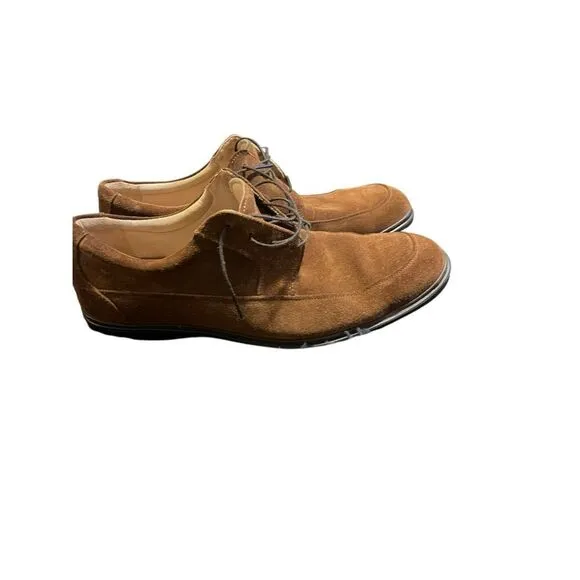 Rockport Mens Brown Lace Up Round Toe Suede Upper Oxford Shoes Size 11