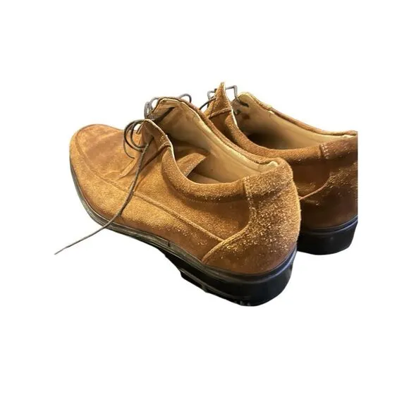 Rockport Mens Brown Lace Up Round Toe Suede Upper Oxford Shoes Size 11