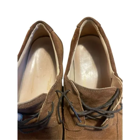 Rockport Mens Brown Lace Up Round Toe Suede Upper Oxford Shoes Size 11