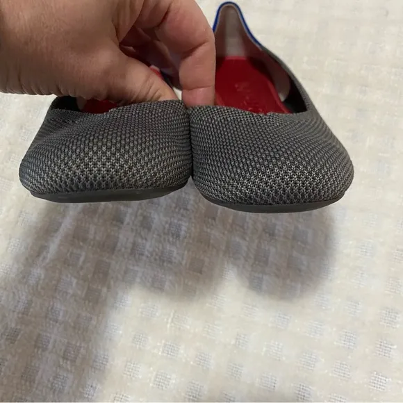 Rothy’s charcoal gray the flat round toe shoes
